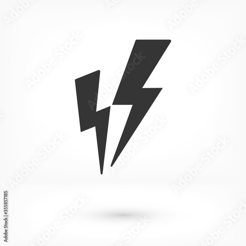 Free Download Lightning, electric power vector logo design element. Energy and thunder electricity symbol concept. Lightning bolt sign in the circle. Splash vector emblem template. - GFXLoad