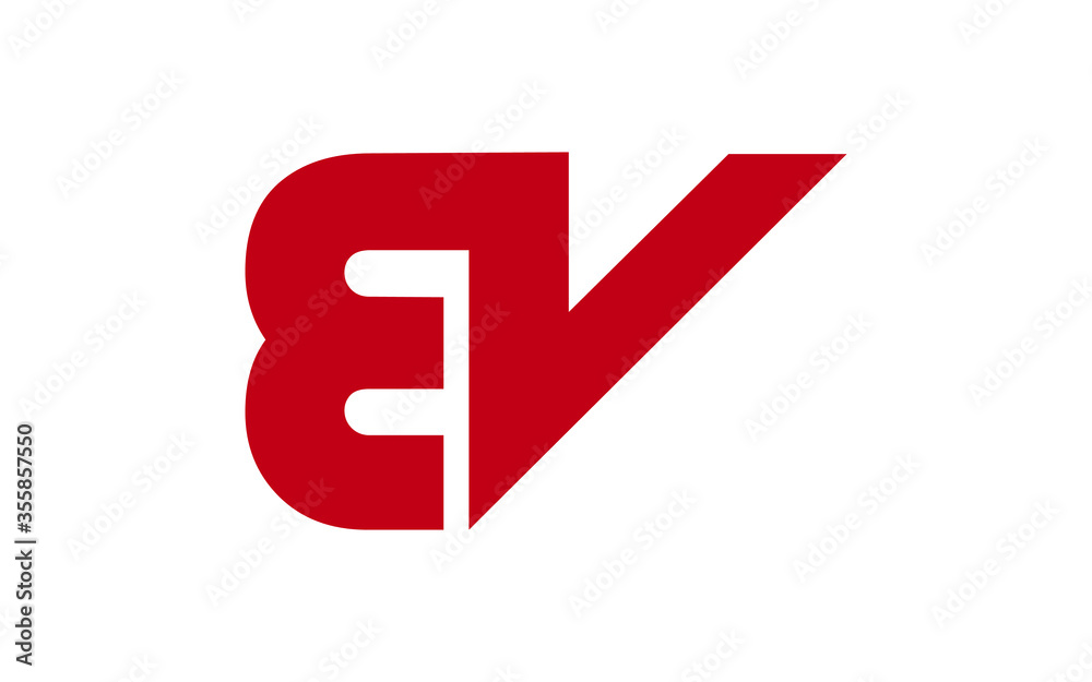 BV or VB Letter Initial Logo Design, Vector Template BV or VB Letter Initial Logo Design, Vector Template