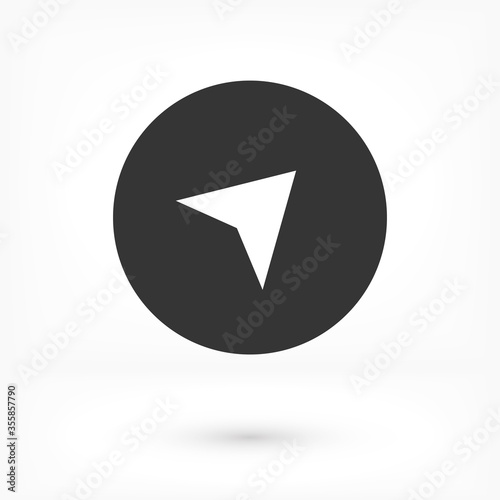 Free Download Location icon vector. Pin sign Isolated on white background. Navigation map, gps, direction, place, icon vector compass, contact, search concept.icon vector Flat style   design, logo, icon vector Web - GFXLoad