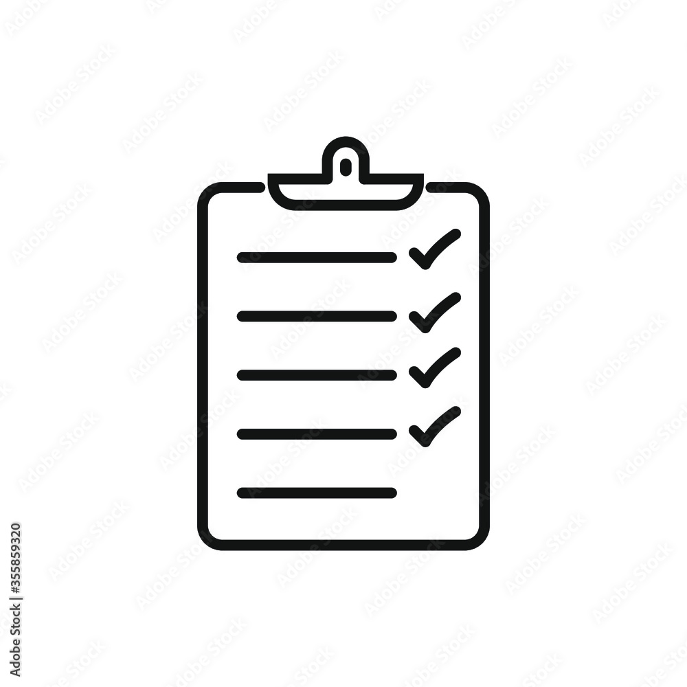 Checklist icon flat vector design Checklist icon flat vector design