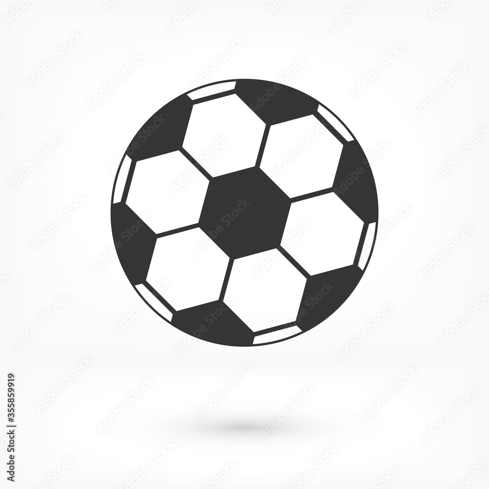 Soccer ball vector icon. Soccer ball isolated on a white background. Vector logo illustration.vector icon Football sport symbo Soccer ball vector icon. Soccer ball isolated on a white background. Vector logo illustration.vector icon Football sport symbo