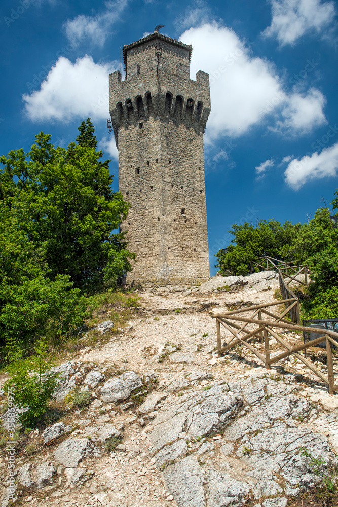  Montale Tower above the Republic of  San Marino