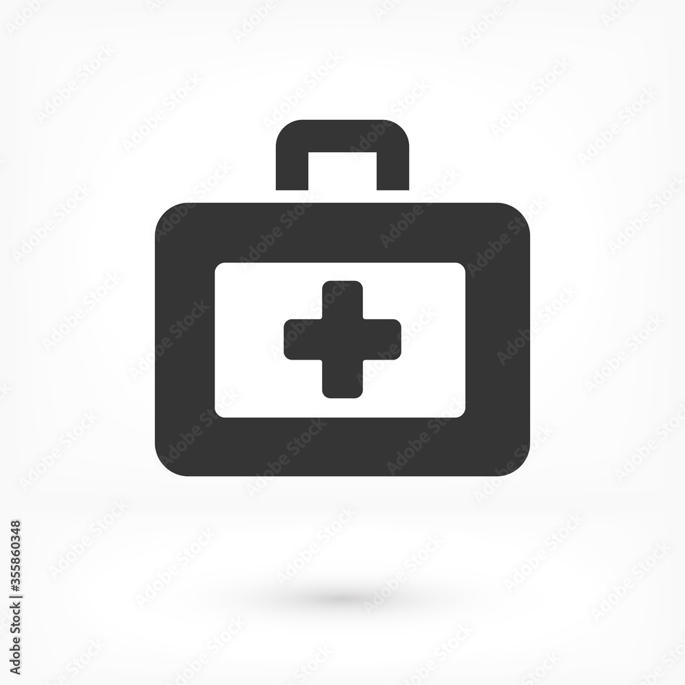 First aid icon in trendy flat style. Logo, application, user interface. Vector illustration First aid icon in trendy flat style. Logo, application, user interface. Vector illustration