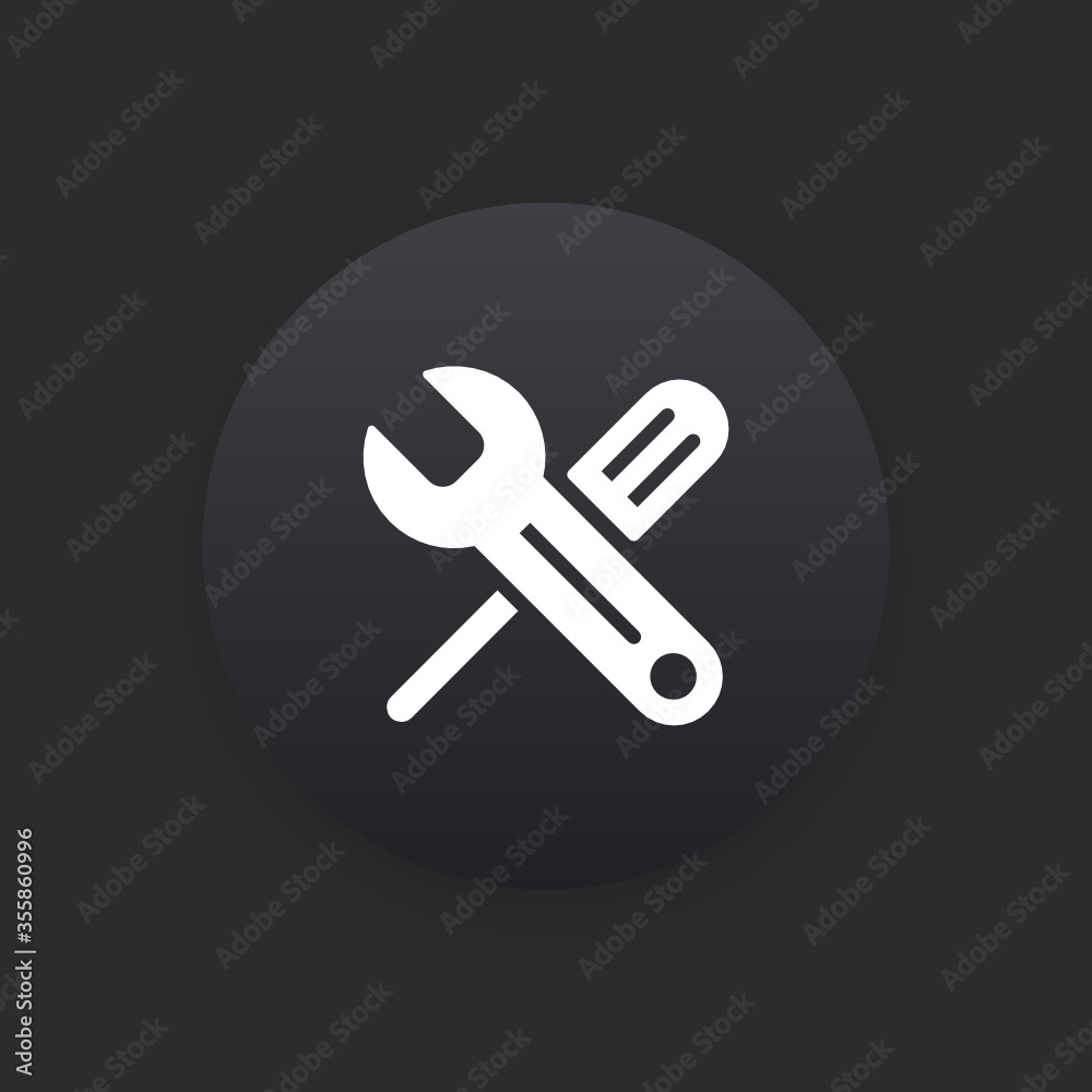 Maintenance - Matte Black Web Button Maintenance - Matte Black Web Button