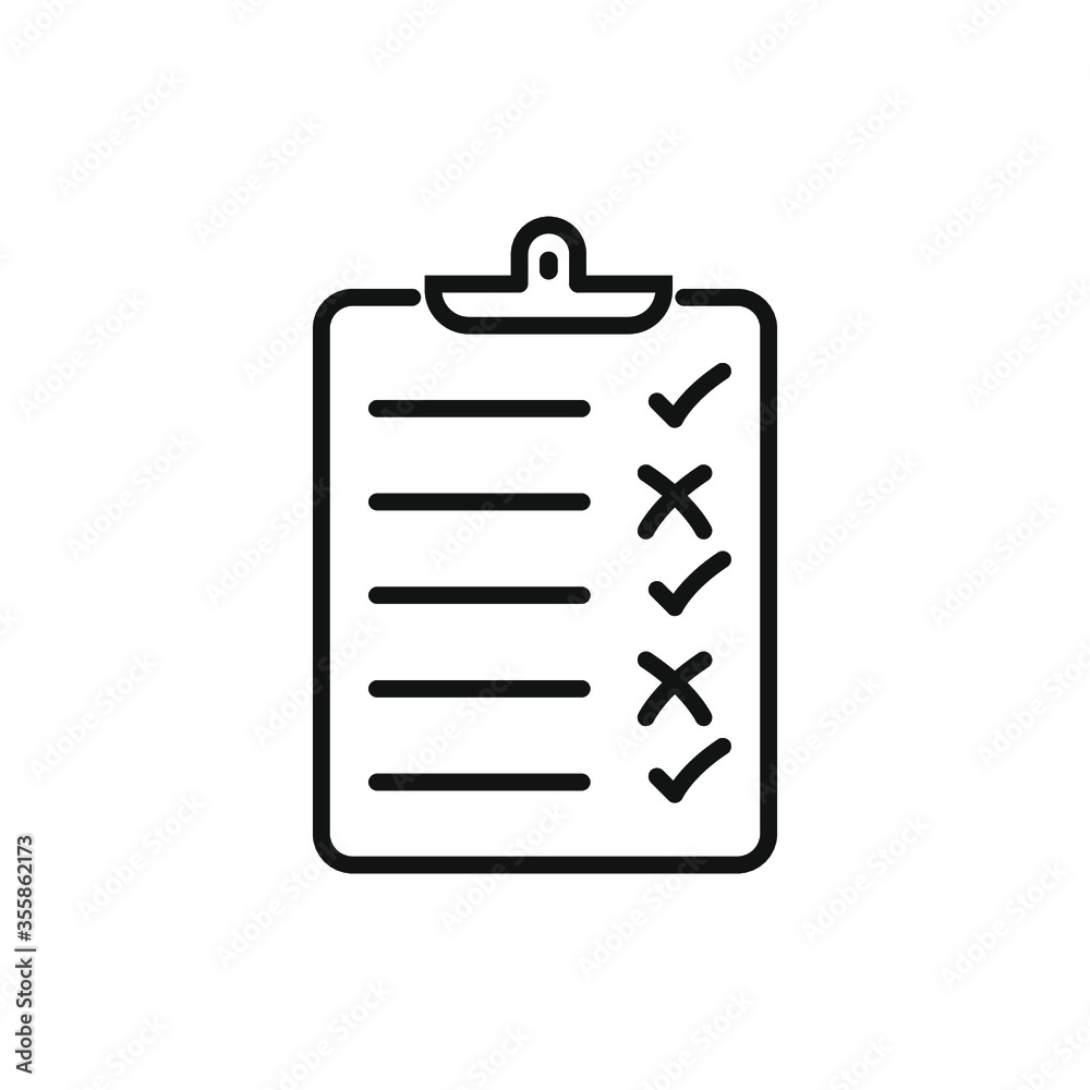 Checklist icon flat vector design Checklist icon flat vector design