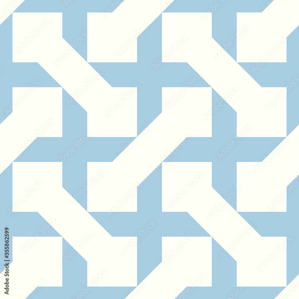 Iranian ornament. Arabic mosaic background. Manji wallpaper. Ethnical folk image. Sayagata motif. Ancient arabesque tiles. Digital paper, web design, textile print, backdrop. Seamless vector art work.