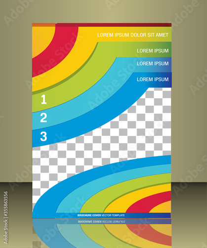 Vector brochure cover template
