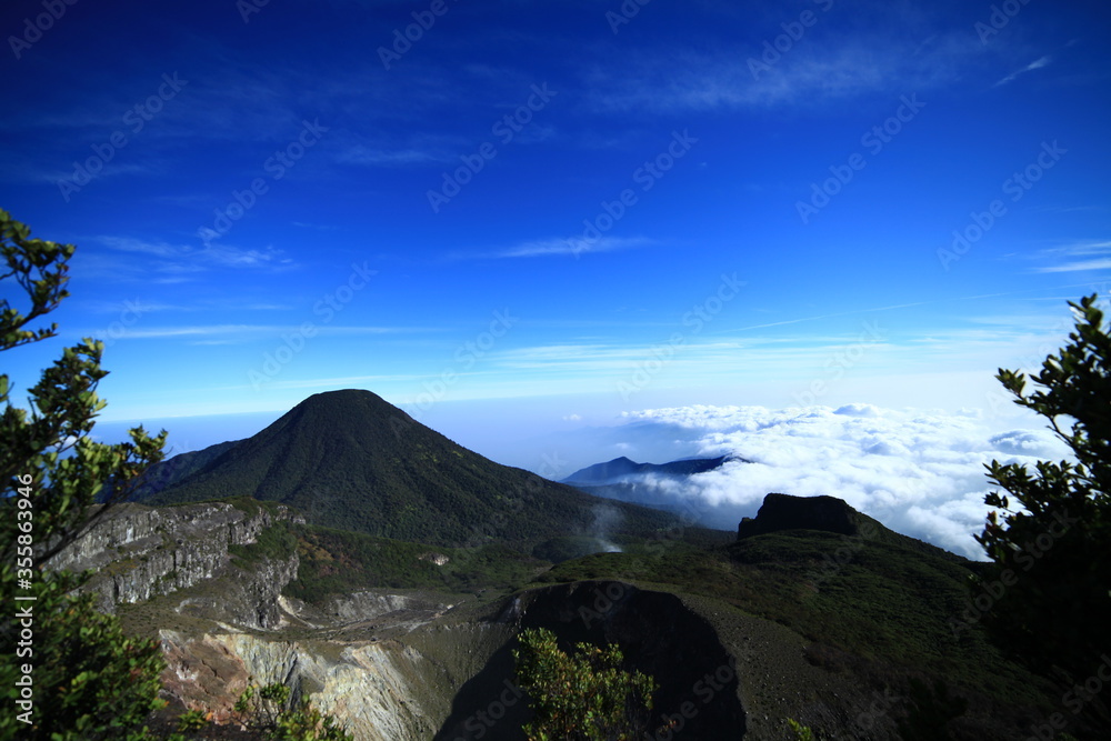gede mountain, Cianjur Indonesia