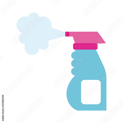 disinfectant spray bottle product flat style