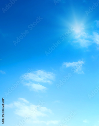blue sky with beautiful natural white clouds 