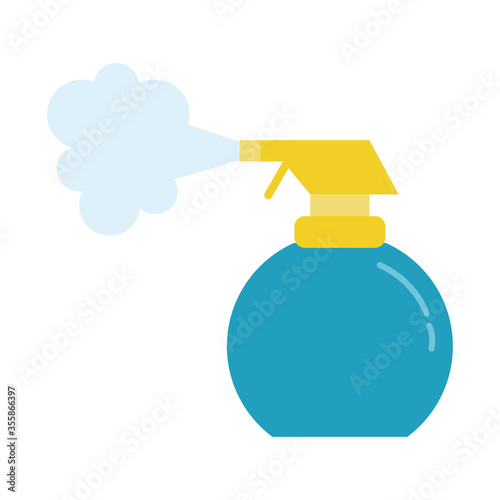 disinfectant spray bottle product flat style
