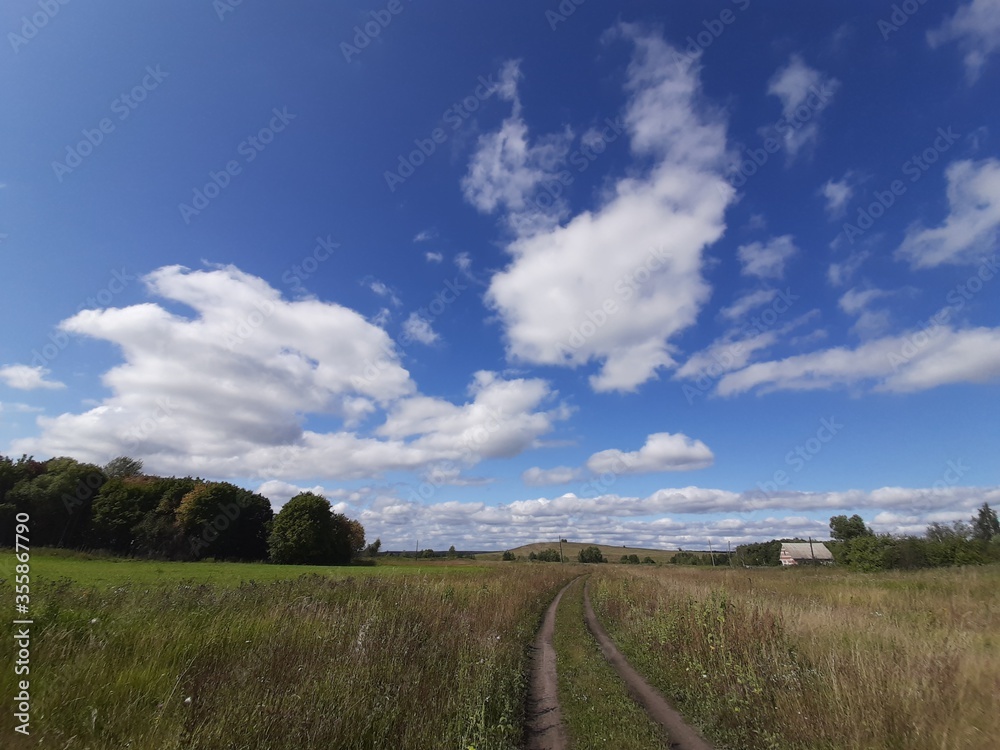 Obraz premium road to the sky