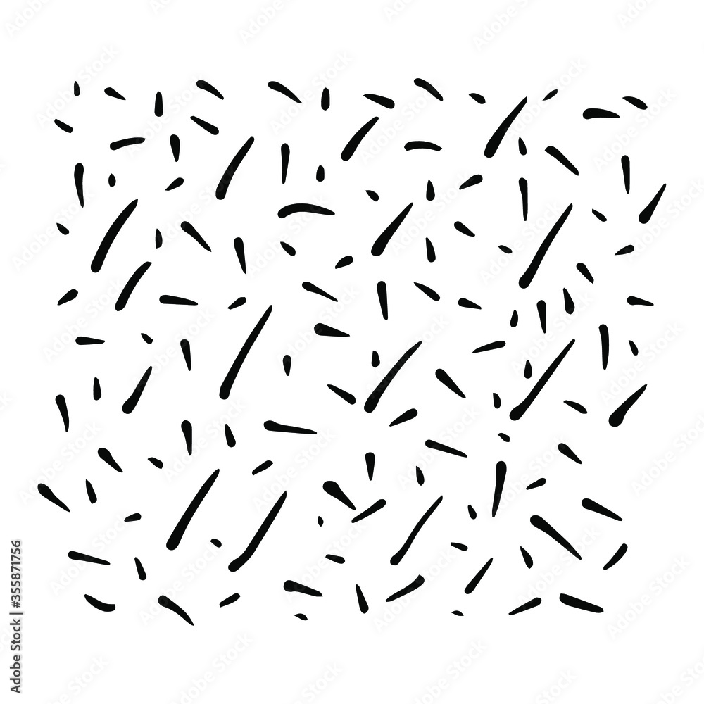 Hand-drawn black and white pattern of small lines. Hand-drawn black and white pattern of small lines.