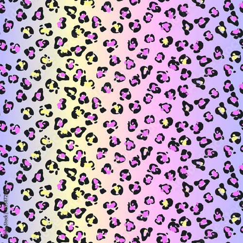 Seamless jungle leopard skin pattern