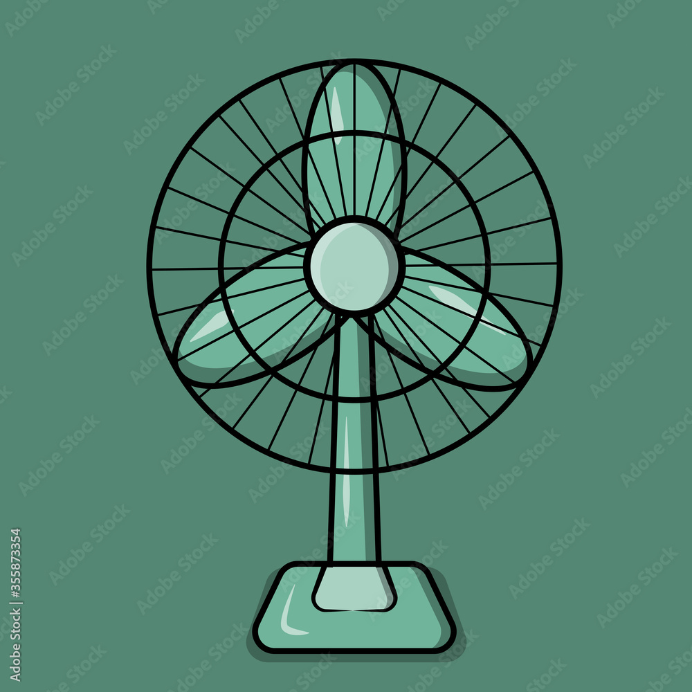 vector illustration of fan, flat design vector illustration of fan, flat design