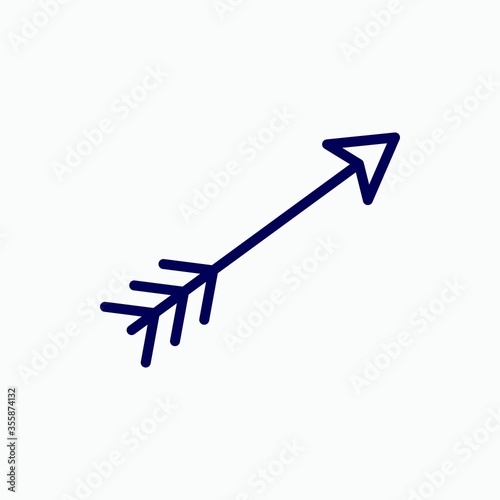 Outline acrher arrow icon.Acrher arrow vector illustration. Symbol for web and mobile © BesticonPark