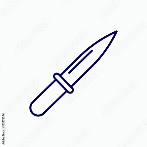 Outline arm knife icon.Arm knife vector illustration. Symbol for web and mobile