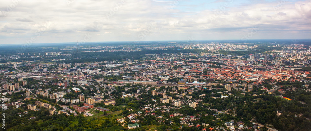 Panorama of the city Vilnius