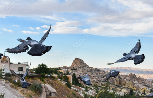 Pigeon Valley (Guvercinlik Vadisi) in Cappadocia, Nevsehir, Turkey.
 photo