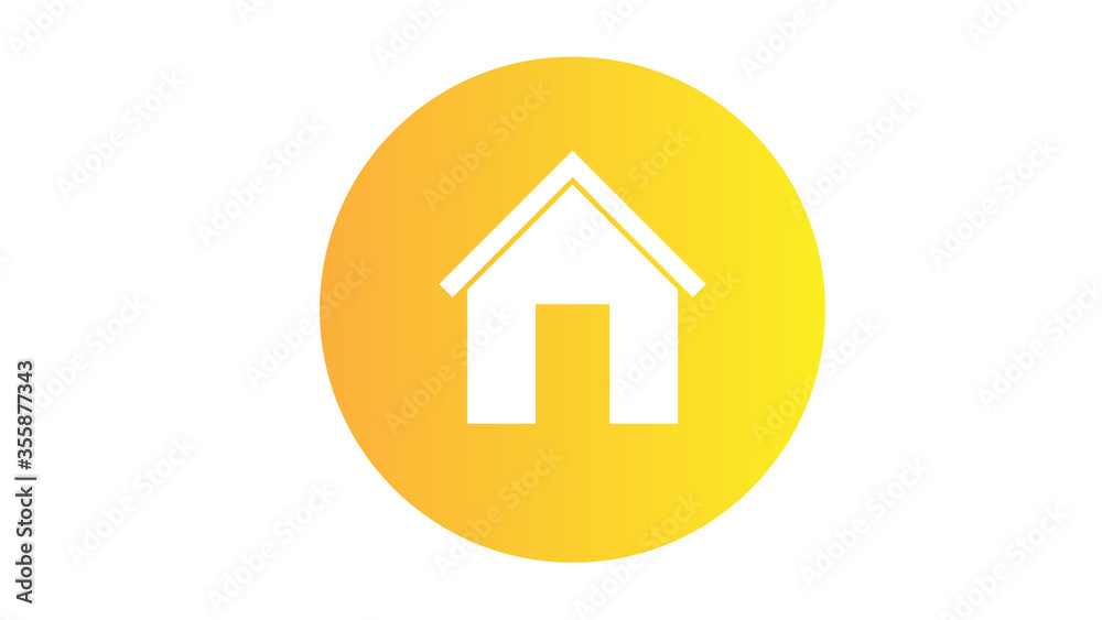 Home icon. House symbol illustration to be used in web applications Home icon. House symbol illustration to be used in web applications
