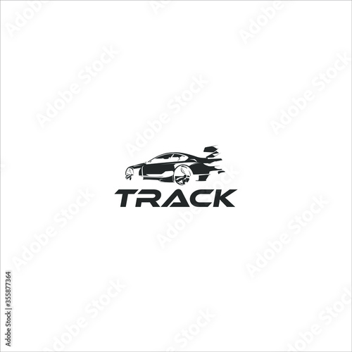 AutoTrack   Car Racing Vector logo design