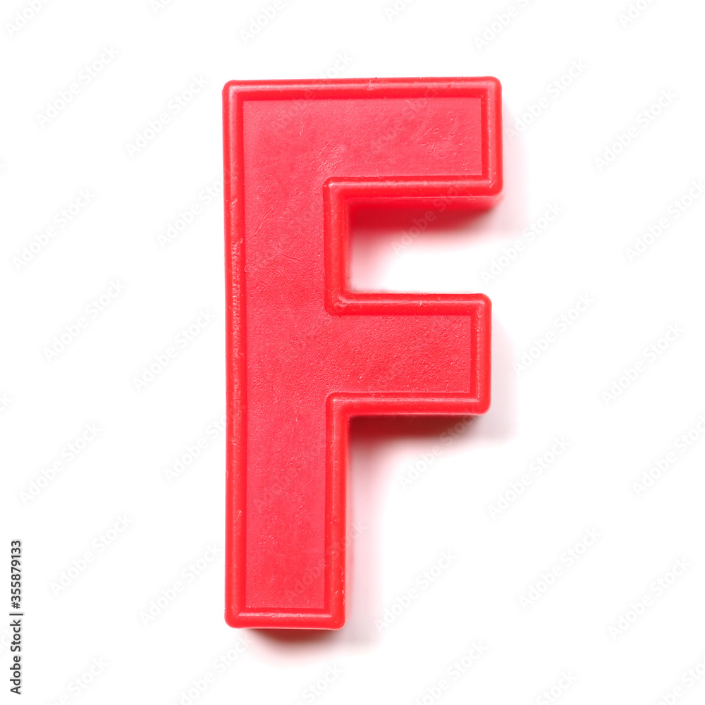 Magnetic uppercase letter F Magnetic uppercase letter F