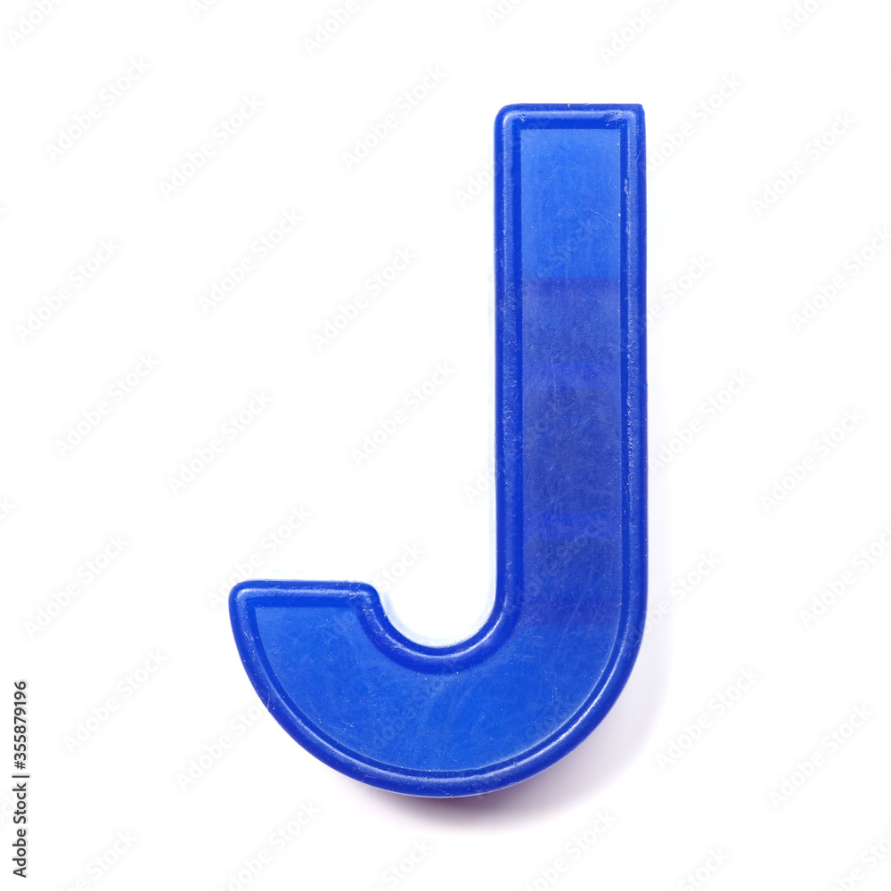 Magnetic uppercase letter J Magnetic uppercase letter J