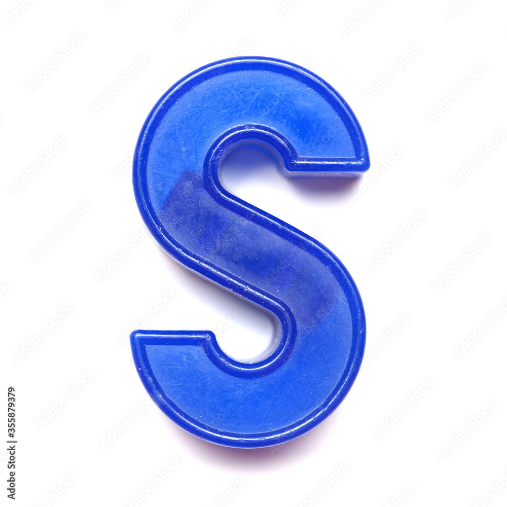 Magnetic uppercase letter S Magnetic uppercase letter S