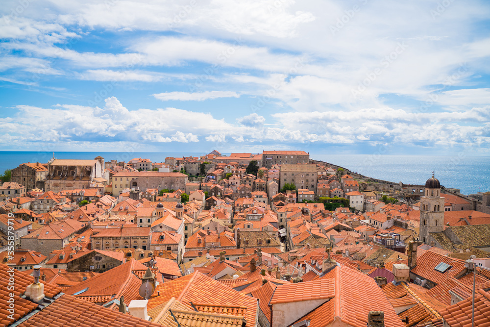Dubrovnik old town, World heritage travelling destination in Croatia