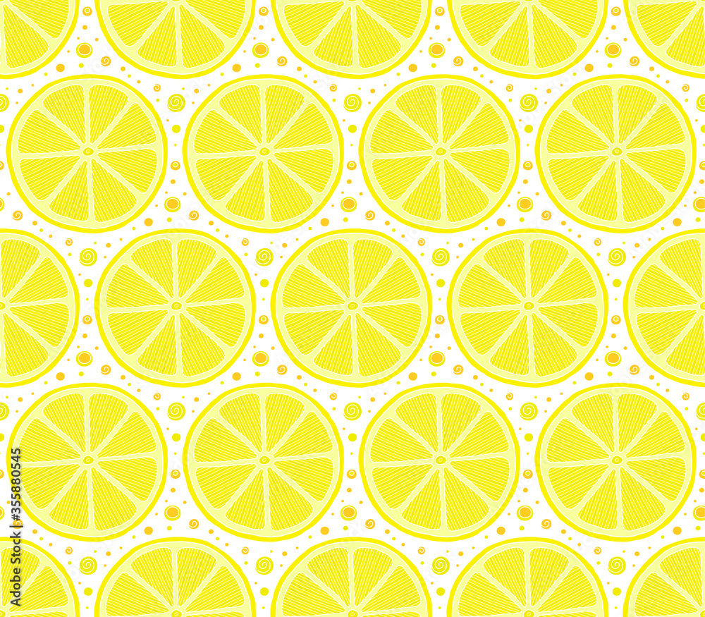 Lime seamless pattern.
