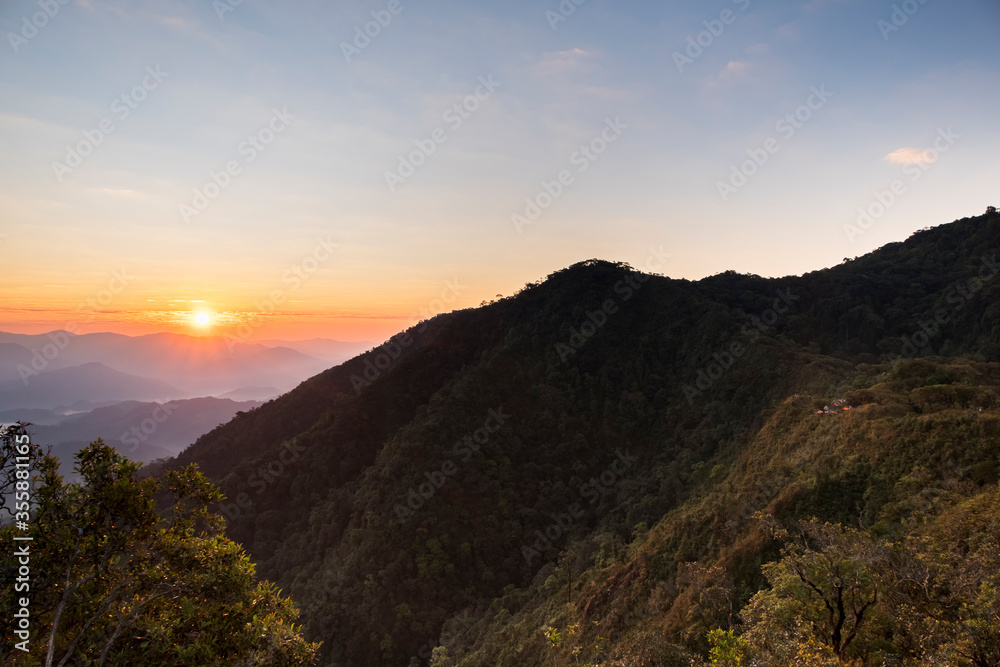 morning time view of Monk Lui Luang, Doi Thule, Tak province, Thailand, 1350 msl