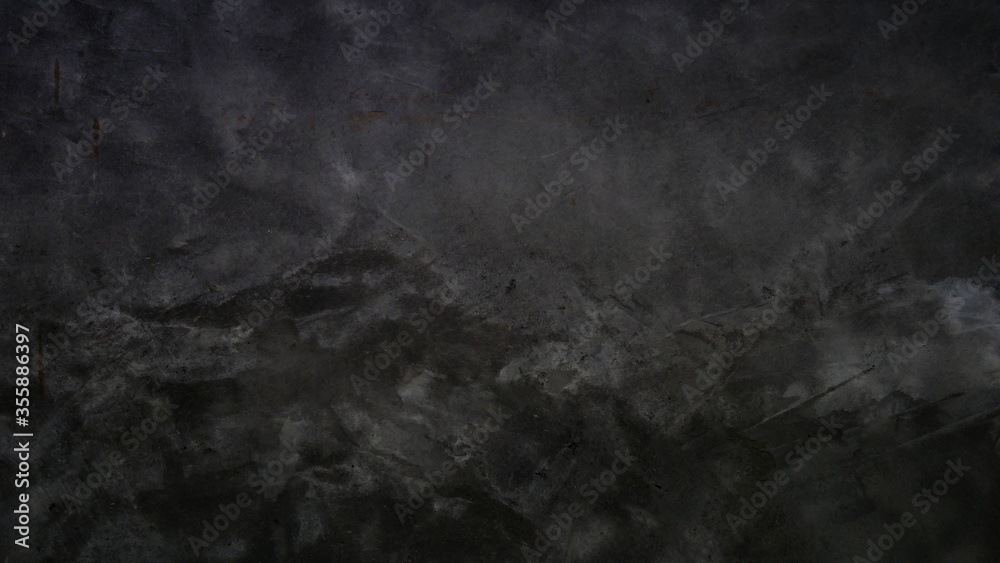 Naklejka premium black cement wall for background, concrete stone texture