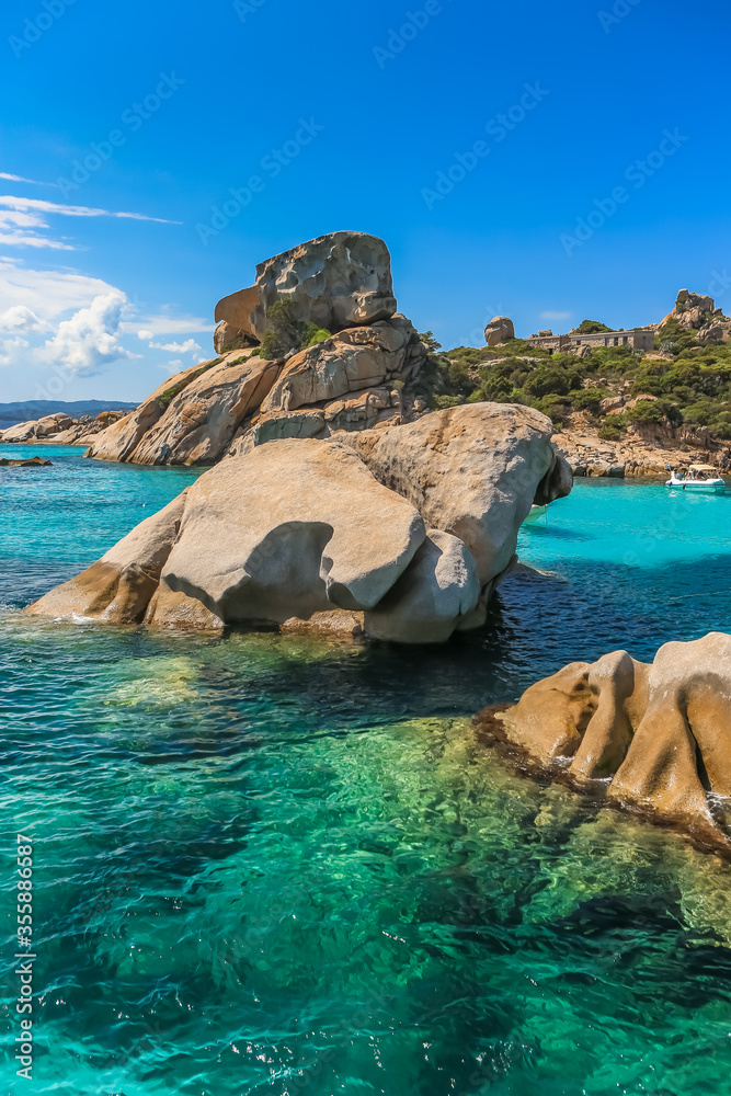 La Maddalena beach, Sardinian Emerald Coast, Italy.