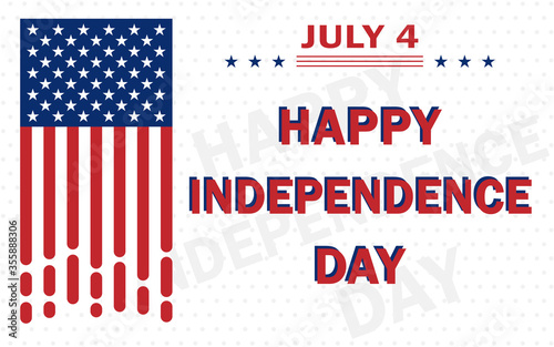Free Download United States of America Independence Day traditional annual July 4th holiday, vector poster. All elements are isolated. Vector EPS 10. - GFXLoad