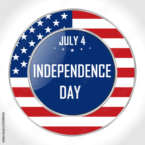 United States of America Independence Day traditional annual July 4th holiday, vector poster. All elements are isolated. Vector EPS 10. Free Download United States of America Independence Day traditional annual July 4th holiday, vector poster. All elements are isolated. Vector EPS 10. - GFXLoad