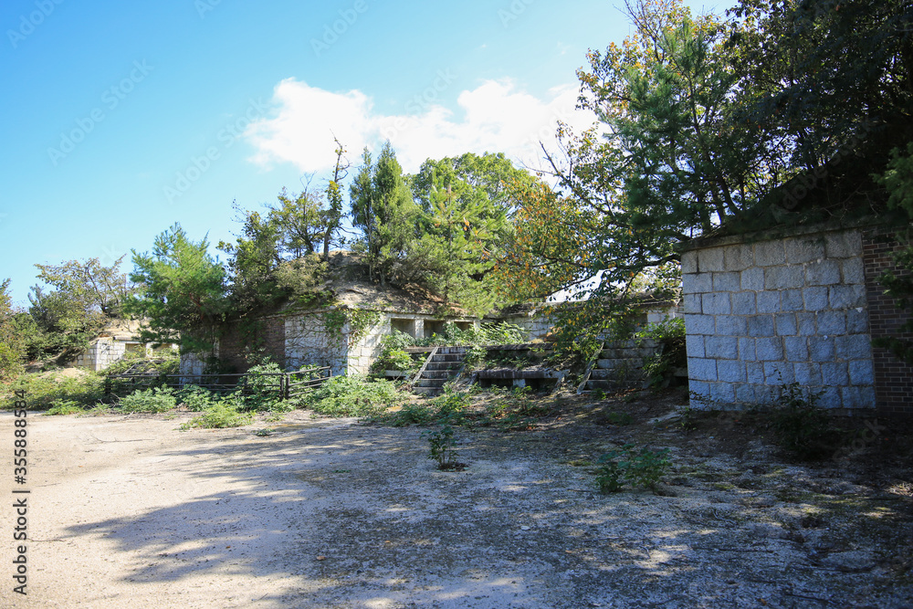 広島県竹原市　大久野島　南部砲台跡