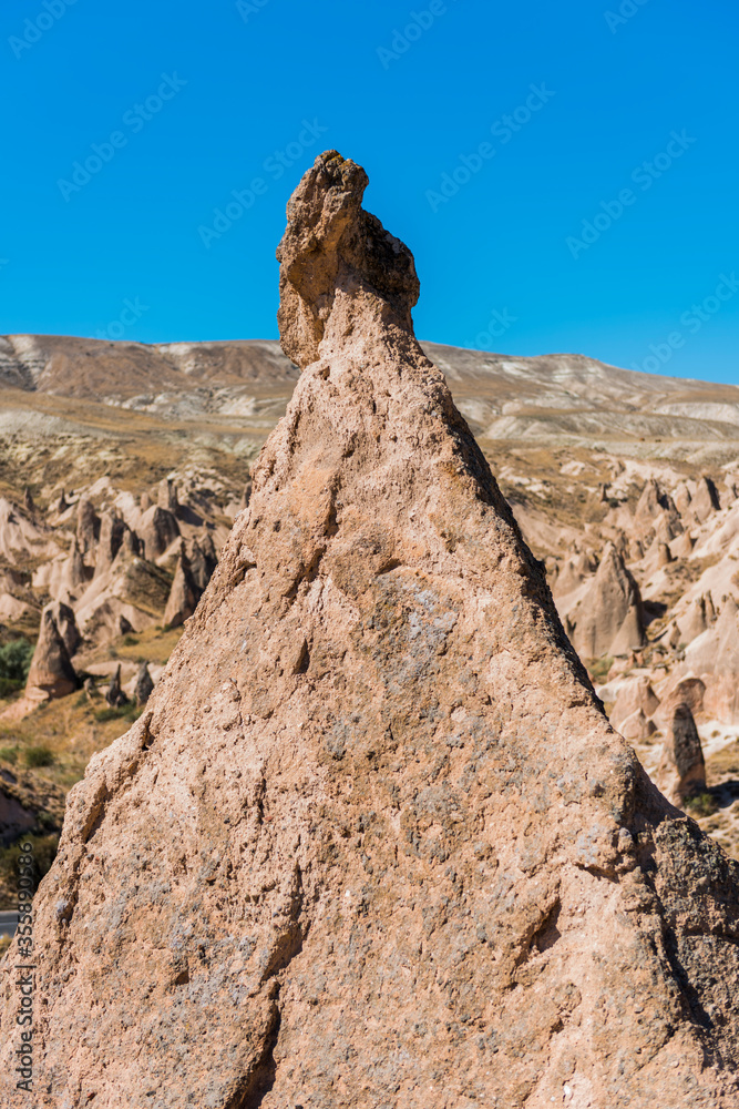 Devrent (Imagination) Valley. Fairy Chimneys (Turkish: Peri Bacalari) in Cappadocia - Goreme - Turkey.
