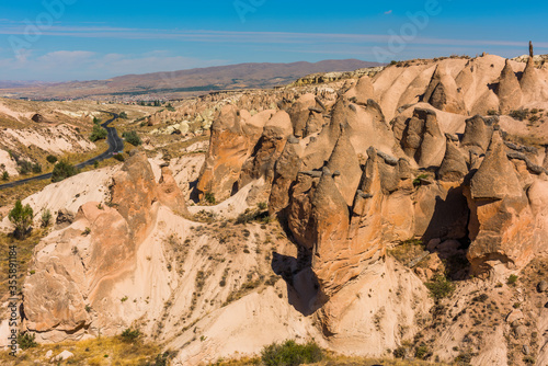 Devrent (Imagination) Valley. Fairy Chimneys (Turkish: Peri Bacalari) in Cappadocia - Goreme - Turkey. 