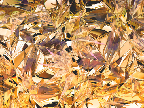 diamond structure extreme closeup and kaleidoscope