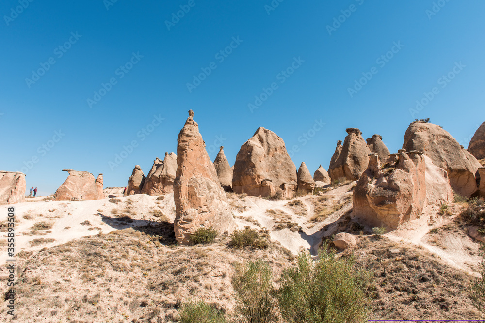Devrent (Imagination) Valley. Fairy Chimneys (Turkish: Peri Bacalari) in Cappadocia - Goreme - Turkey.
