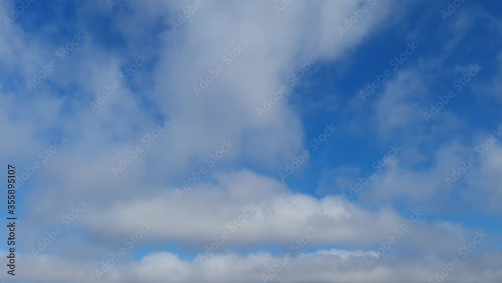 Fototapeta premium Clouds sky, blue background. cloud blue sky and sun.