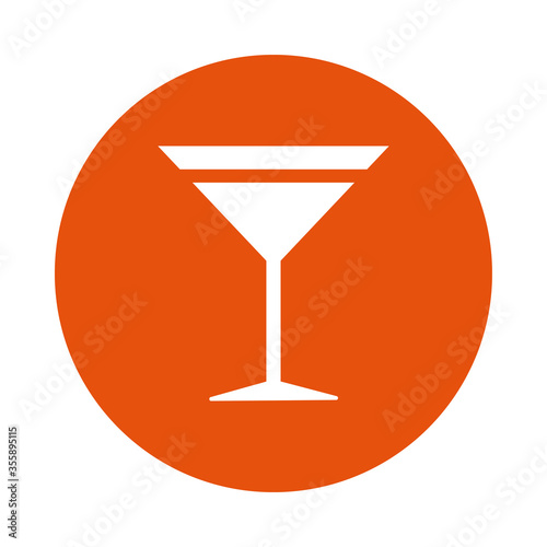 fresh martini cocktail drink line style