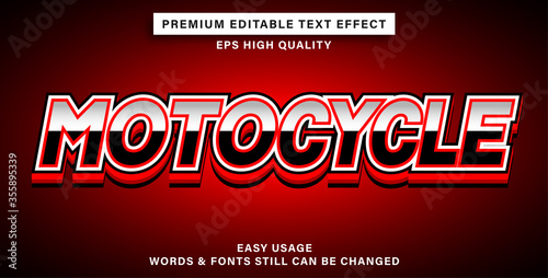 motocycle text effect