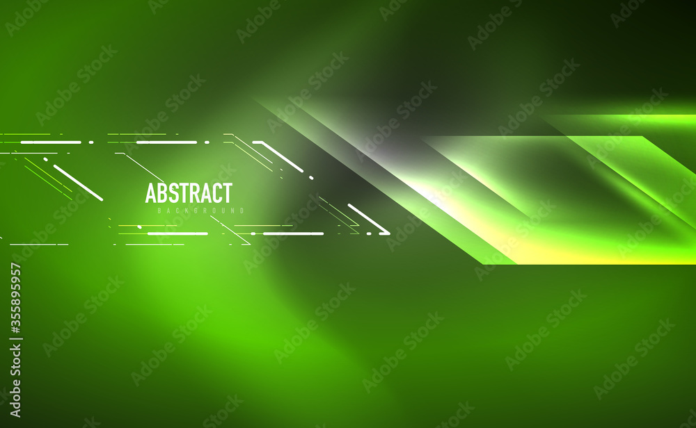Fototapeta premium Dynamic neon shiny abstract background. Trendy abstract layout template for business or technology presentation, internet poster or web brochure cover, wallpaper