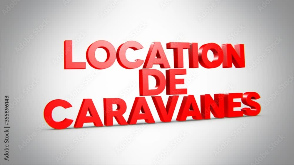 location de caravanes 3D rouge location de caravanes 3D rouge