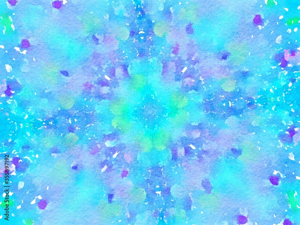 Fototapeta premium Watercolor paper background. Abstract Painted Illustration. Brush stroked painting. 