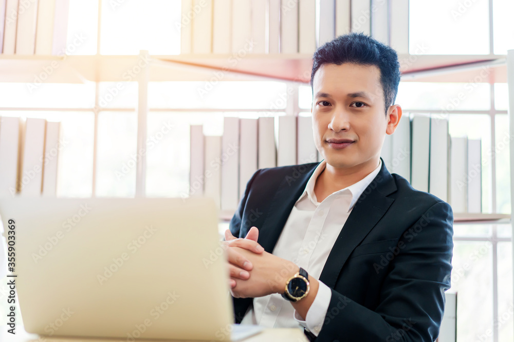 business man work from home working on tablet computer, Lifestyle businessman work at home concept. business man work from home working on tablet computer, Lifestyle businessman work at home concept.