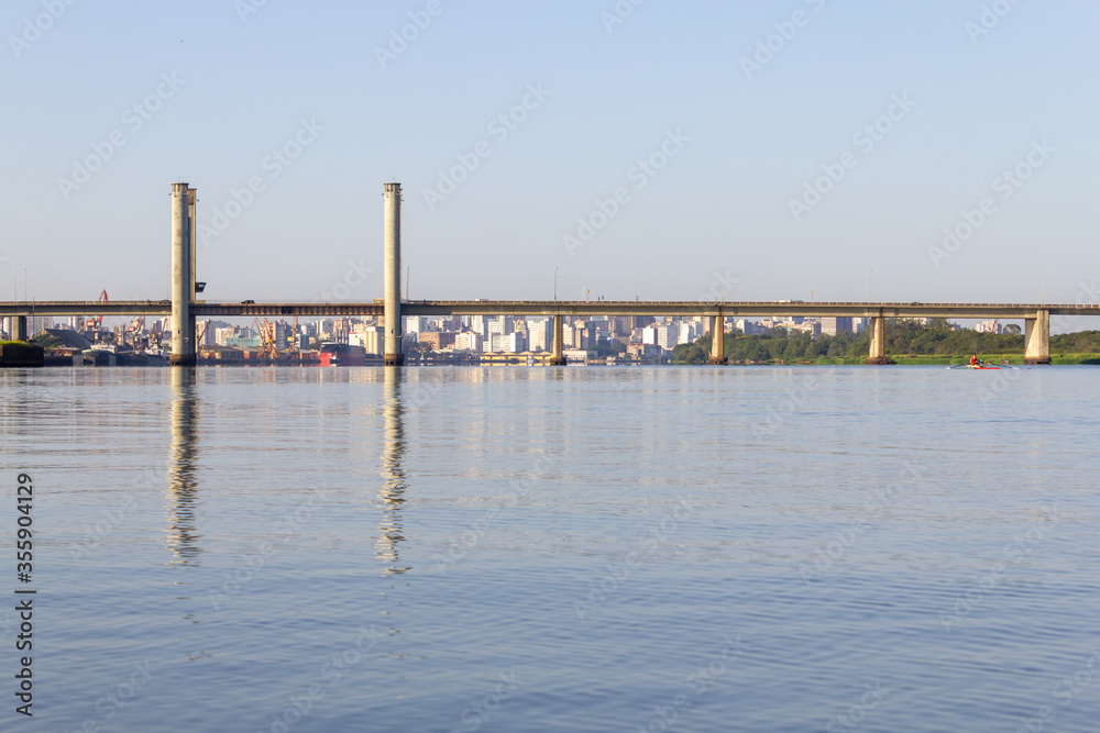 Bridge over Guaiba river in Porto Alegre Bridge over Guaiba river in Porto Alegre
