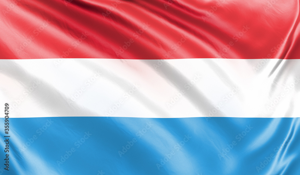 Banner. Realistic flag. Waving flag of the country of the European Union. 3d illustration Banner. Realistic flag. Waving flag of the country of the European Union. 3d illustration