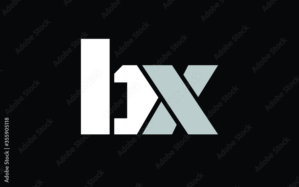 bx or xb Letter Initial Logo Design, Vector Template bx or xb Letter Initial Logo Design, Vector Template